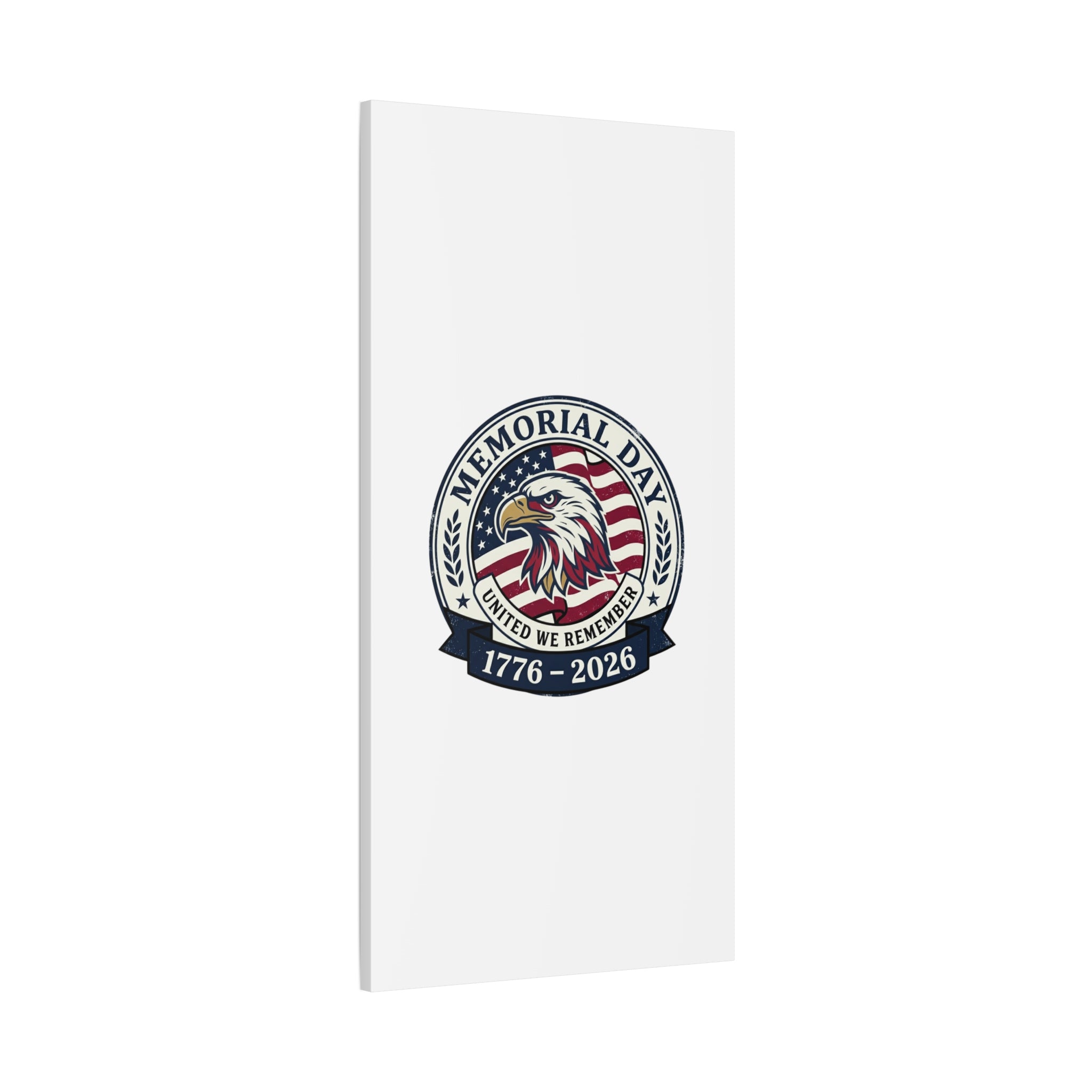 Memorial Day 1776-2026 Canvas | USA 250, vintage distressed patriotic