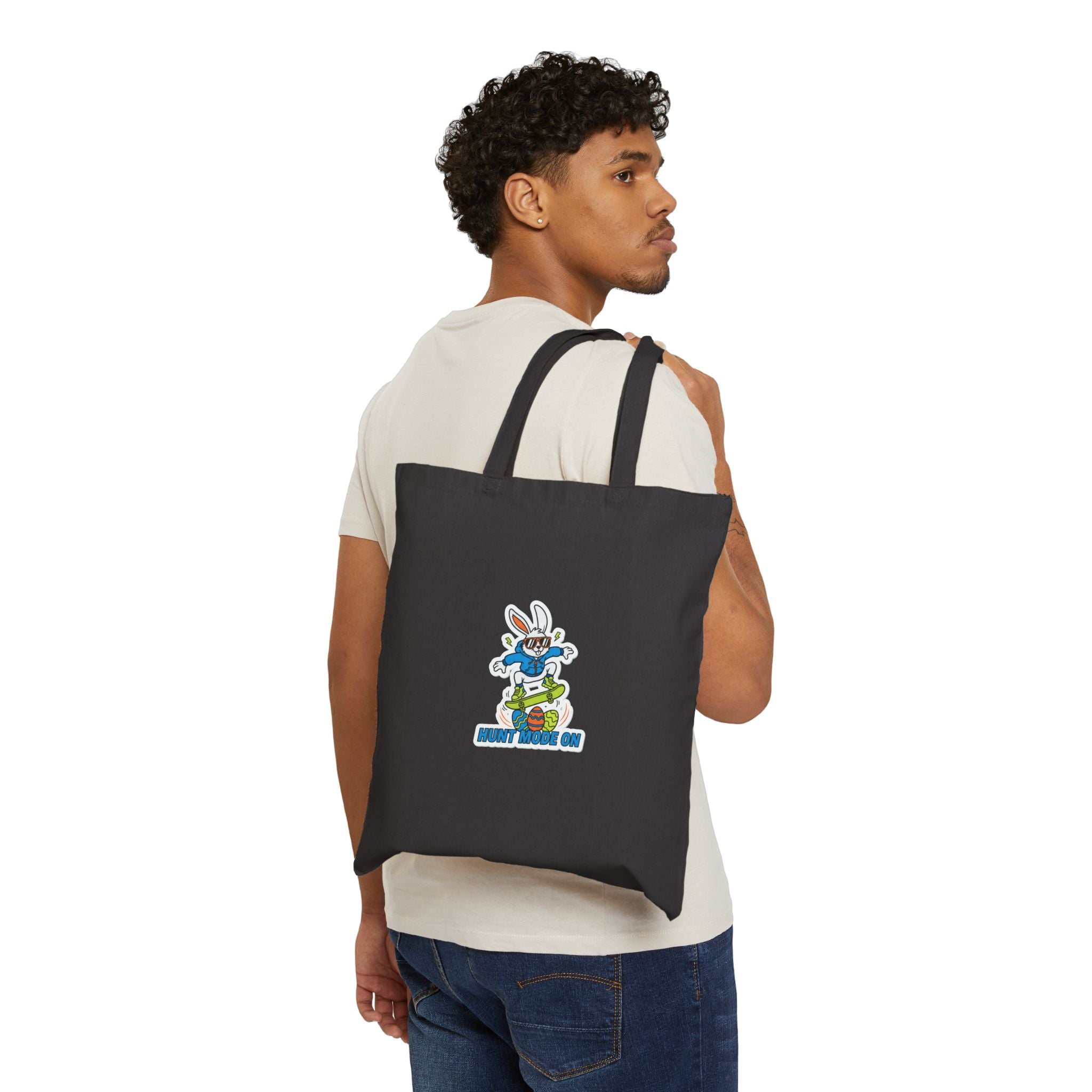 Egg Hunter Bunny Skate Tote | boys Easter, bold kids Easter graphic