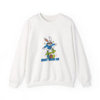 Egg Hunter Skate Bunny Sweatshirt | boys Easter shirt, dinosaur egg, camo Easter