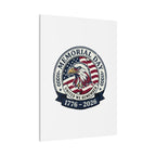 Memorial Day 1776-2026 Canvas | USA 250, vintage distressed patriotic