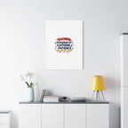 Teaching Powered by Caffeine & Patience Canvas | Teacher Appreciation Gifts