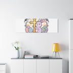 No Bunny Loves You Like Jesus Canvas | Easter Christian, Church Humor, Pastel Retro