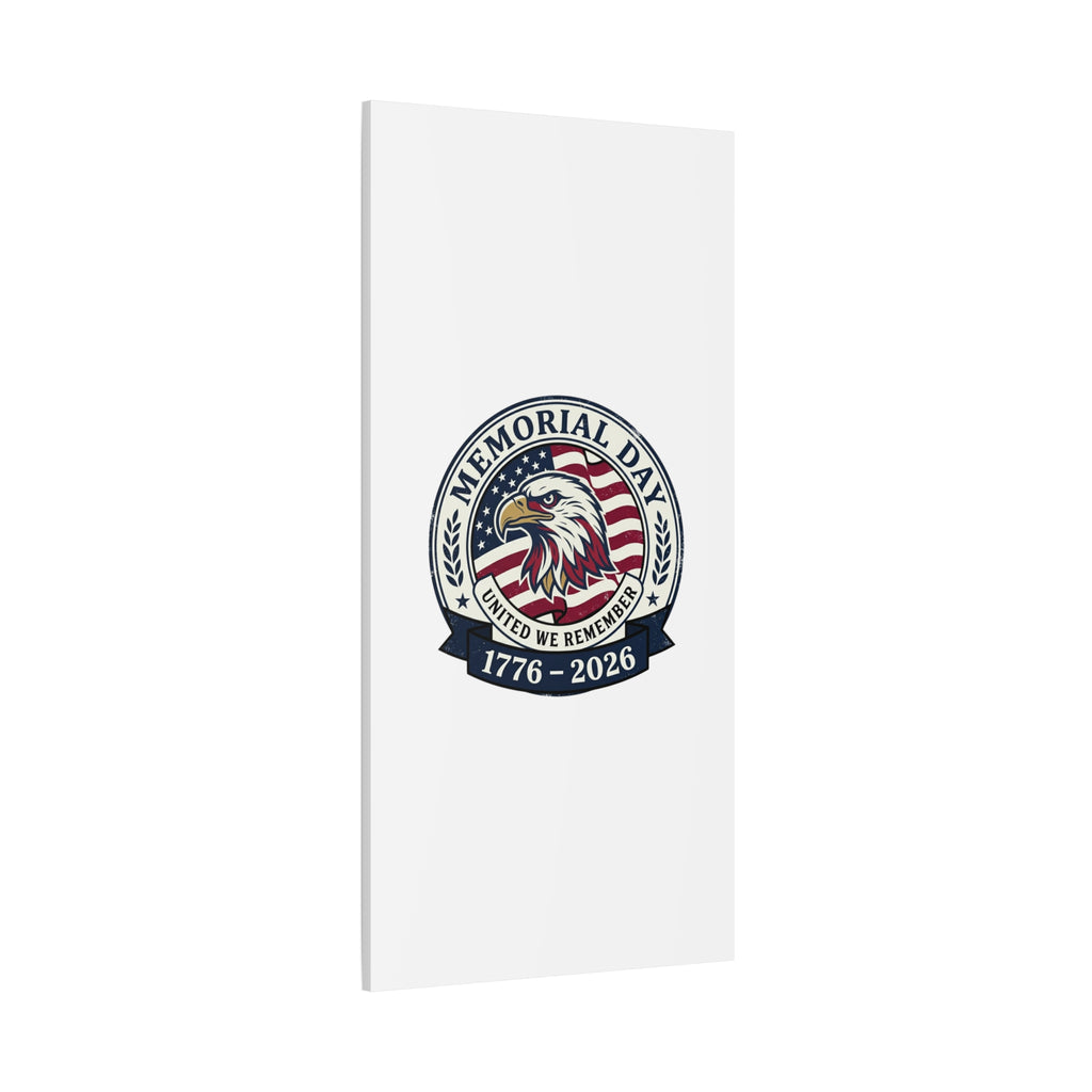 Memorial Day 1776-2026 Canvas | USA 250, vintage distressed patriotic