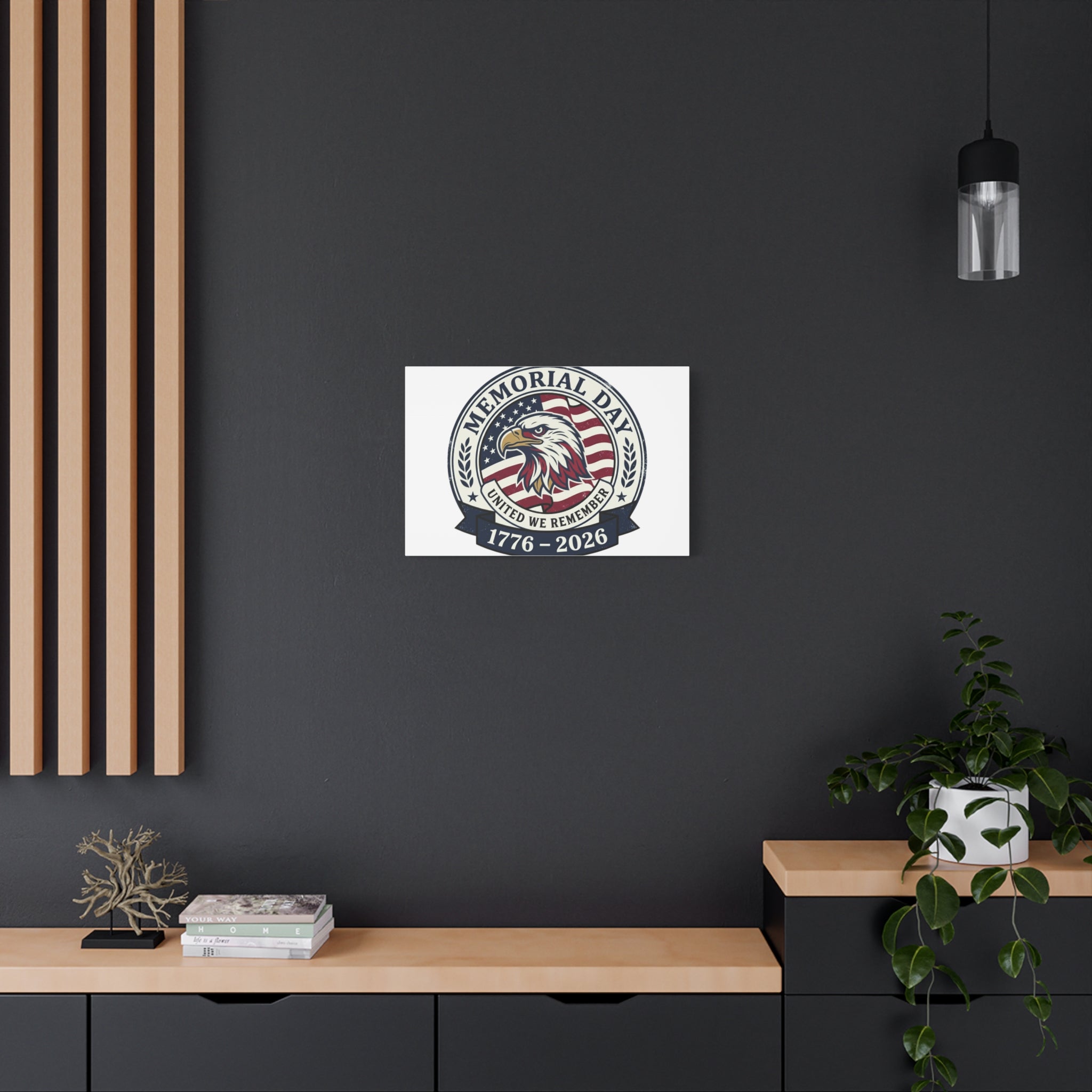 Memorial Day 1776-2026 Canvas | USA 250, vintage distressed patriotic