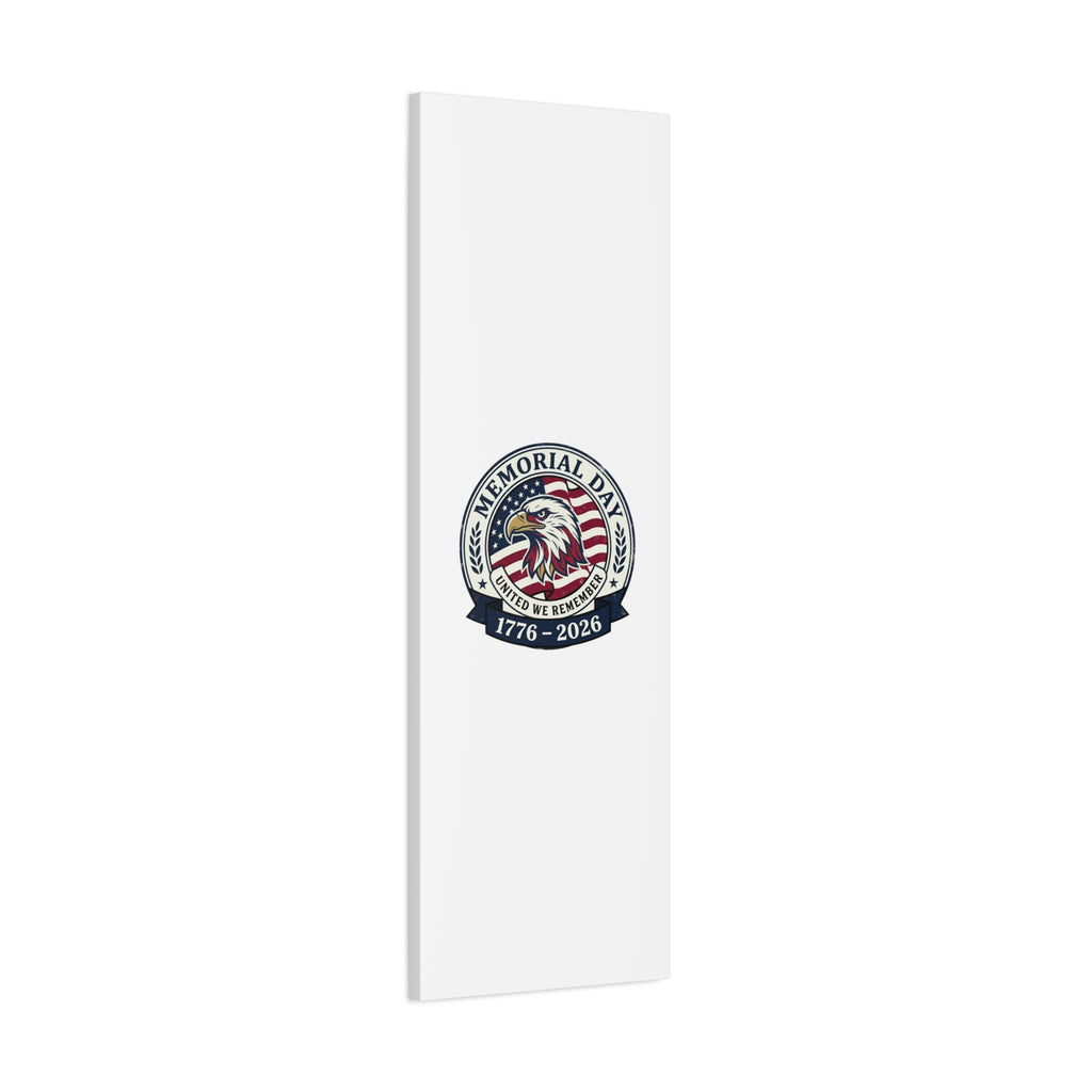 Memorial Day 1776-2026 Canvas | USA 250, vintage distressed patriotic