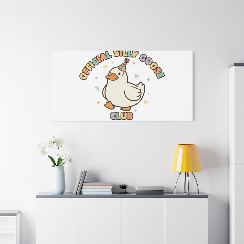 Silly Goose Club Canvas | wholesome meme, cute animal pun