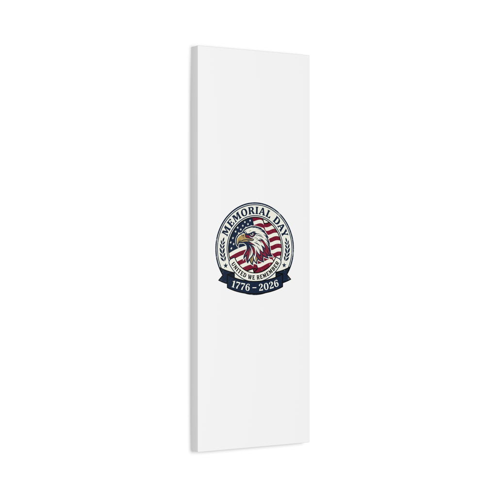 Memorial Day 1776-2026 Canvas | USA 250, vintage distressed patriotic