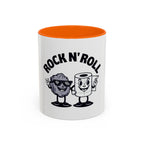 Funny 'Toilet Paper & Rock Snack' Accent Coffee Mug (11/15 oz)