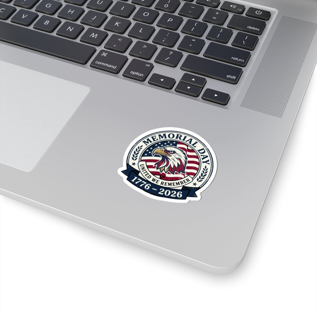 Memorial Day 1776-2026 Eagle Sticker | USA 250 Vintage Distressed