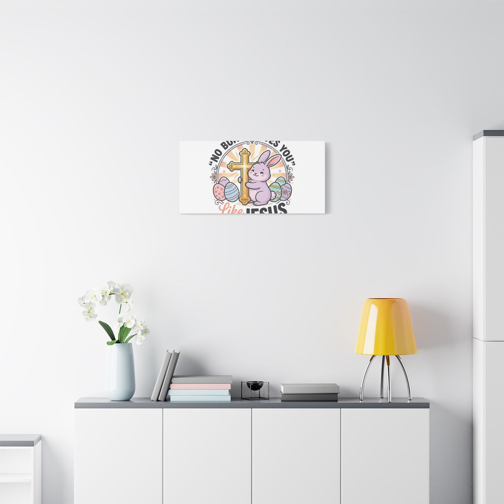 No Bunny Loves You Like Jesus Canvas | Easter Christian, Church Humor, Pastel Retro