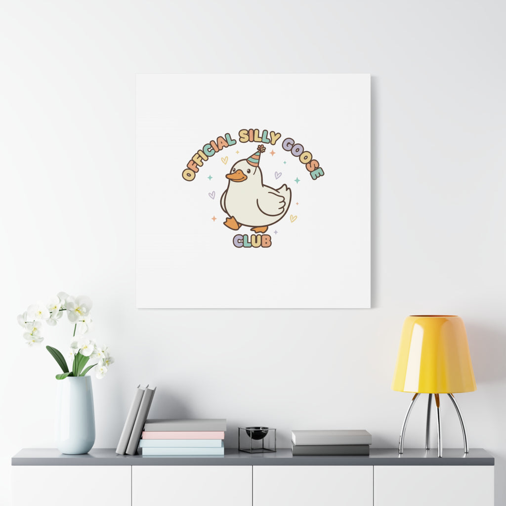 Silly Goose Club Canvas | wholesome meme, cute animal pun