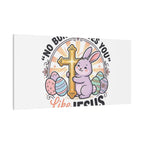 No Bunny Loves You Like Jesus Canvas | Easter Christian, Church Humor, Pastel Retro