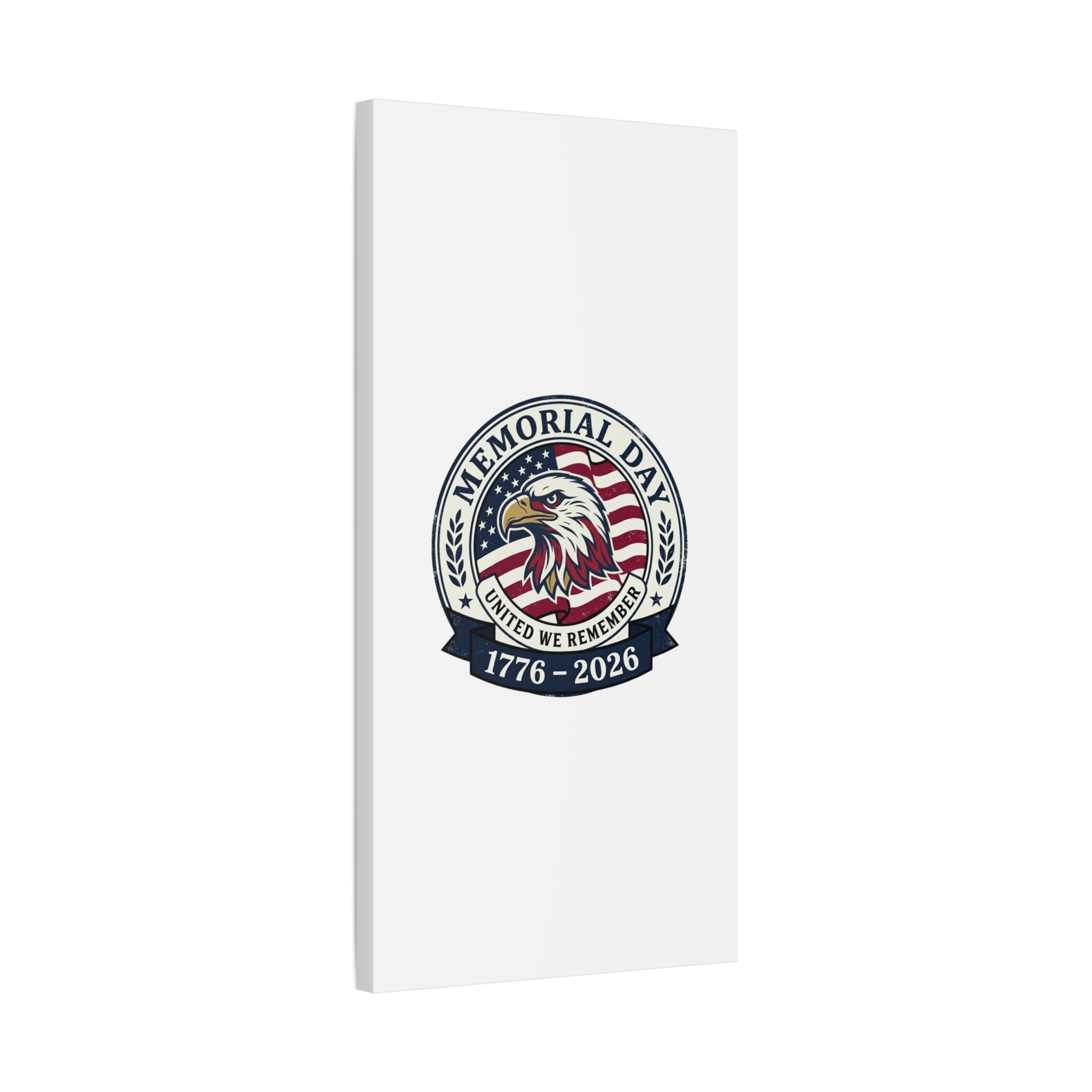 Memorial Day 1776-2026 Canvas | USA 250, vintage distressed patriotic