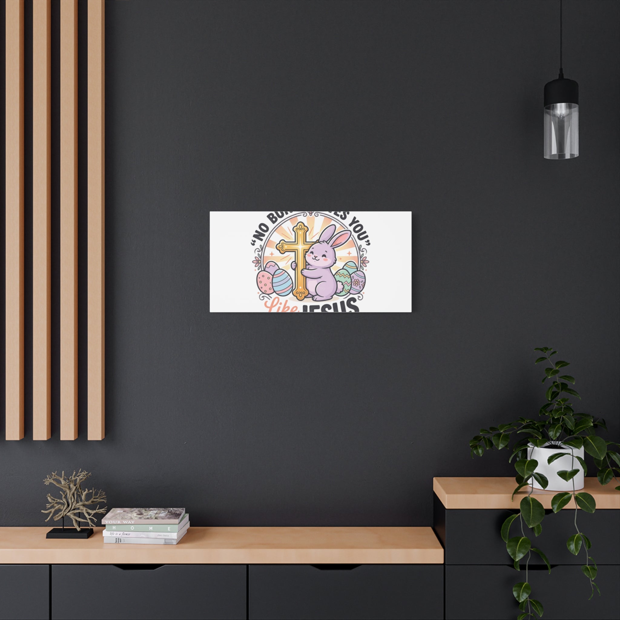 No Bunny Loves You Like Jesus Canvas | Easter Christian, Church Humor, Pastel Retro