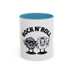 Funny 'Toilet Paper & Rock Snack' Accent Coffee Mug (11/15 oz)