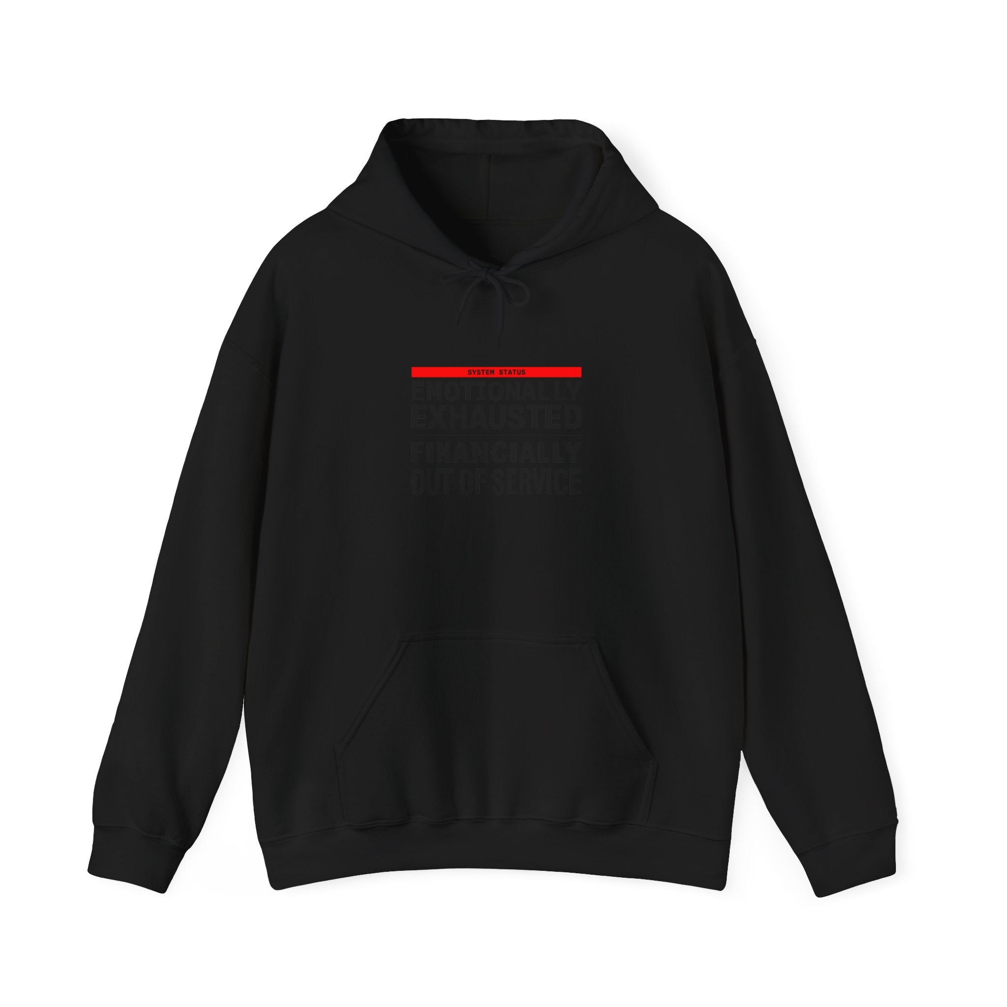 Emotionally Exhausted, Financially Out Of Service Hoodie | budget humor, receipt aesthetic