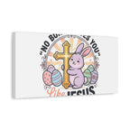 No Bunny Loves You Like Jesus Canvas | Easter Christian, Church Humor, Pastel Retro