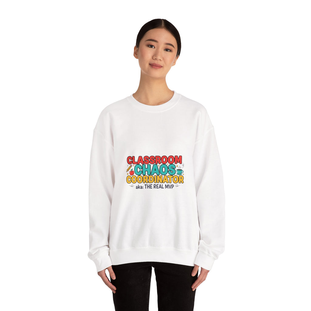 Classroom Chaos Coordinator Crewneck Sweatshirt | teacher appreciation, teacher life