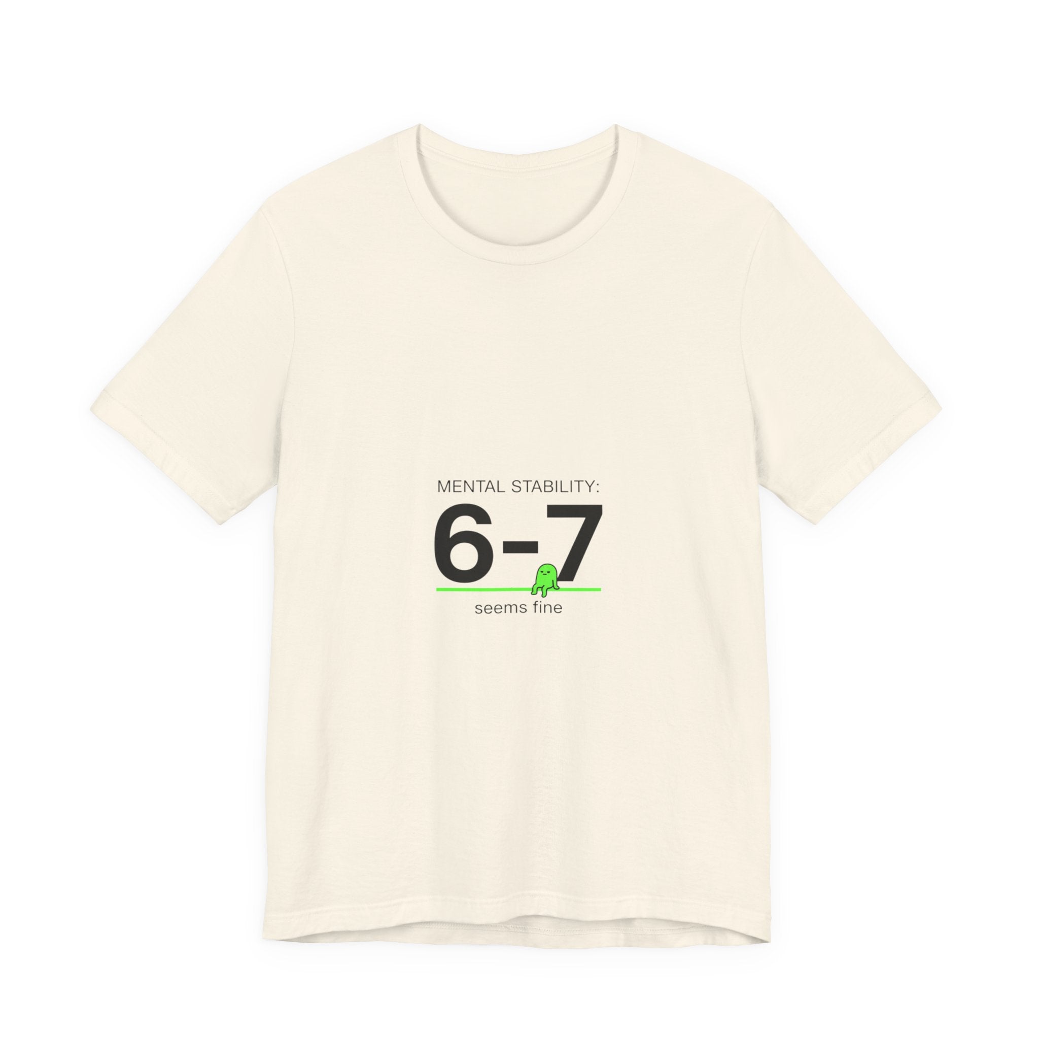 6-7 Minimalist Numeric Meme Tee | 67 shirt, absurdist humor