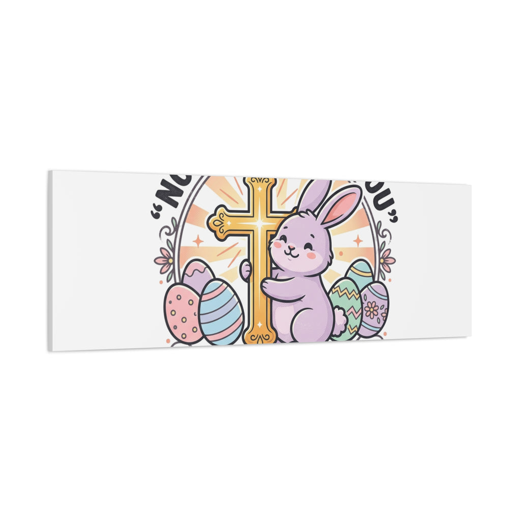 No Bunny Loves You Like Jesus Canvas | Easter Christian, Church Humor, Pastel Retro