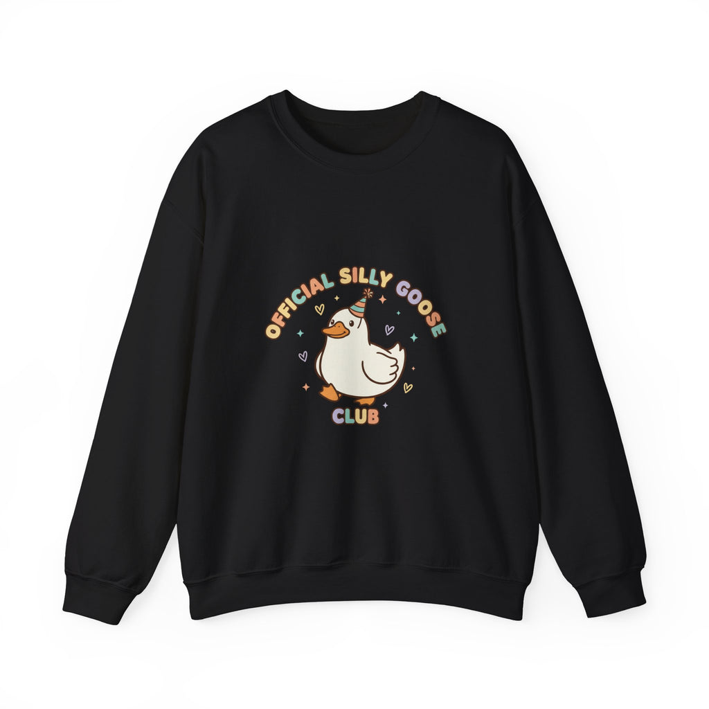 Silly Goose Club Crewneck Sweatshirt | wholesome meme, cute animal pun