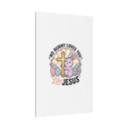 No Bunny Loves You Like Jesus Canvas | Easter Christian, Church Humor, Pastel Retro