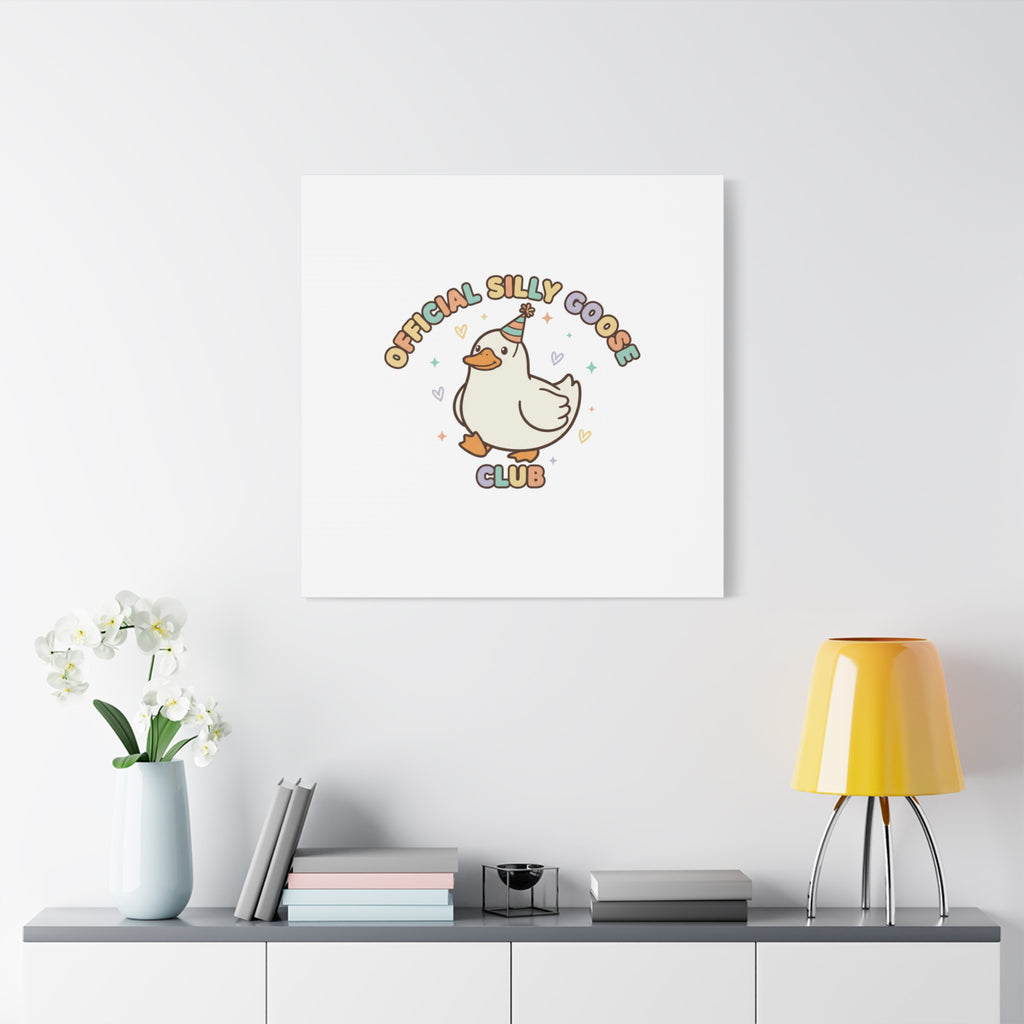 Silly Goose Club Canvas | wholesome meme, cute animal pun