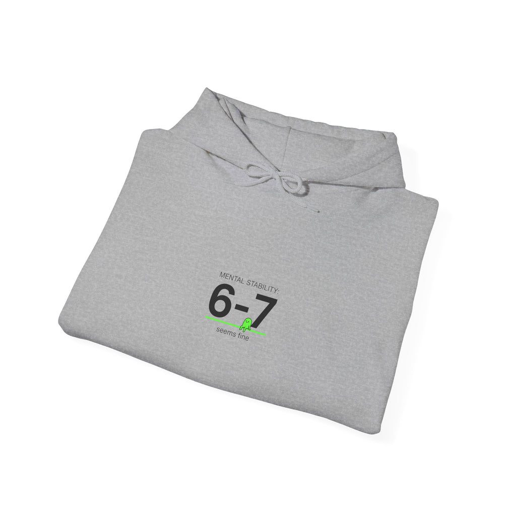 6-7 Minimalist Number Hoodie | 67 shirt, absurdist humor