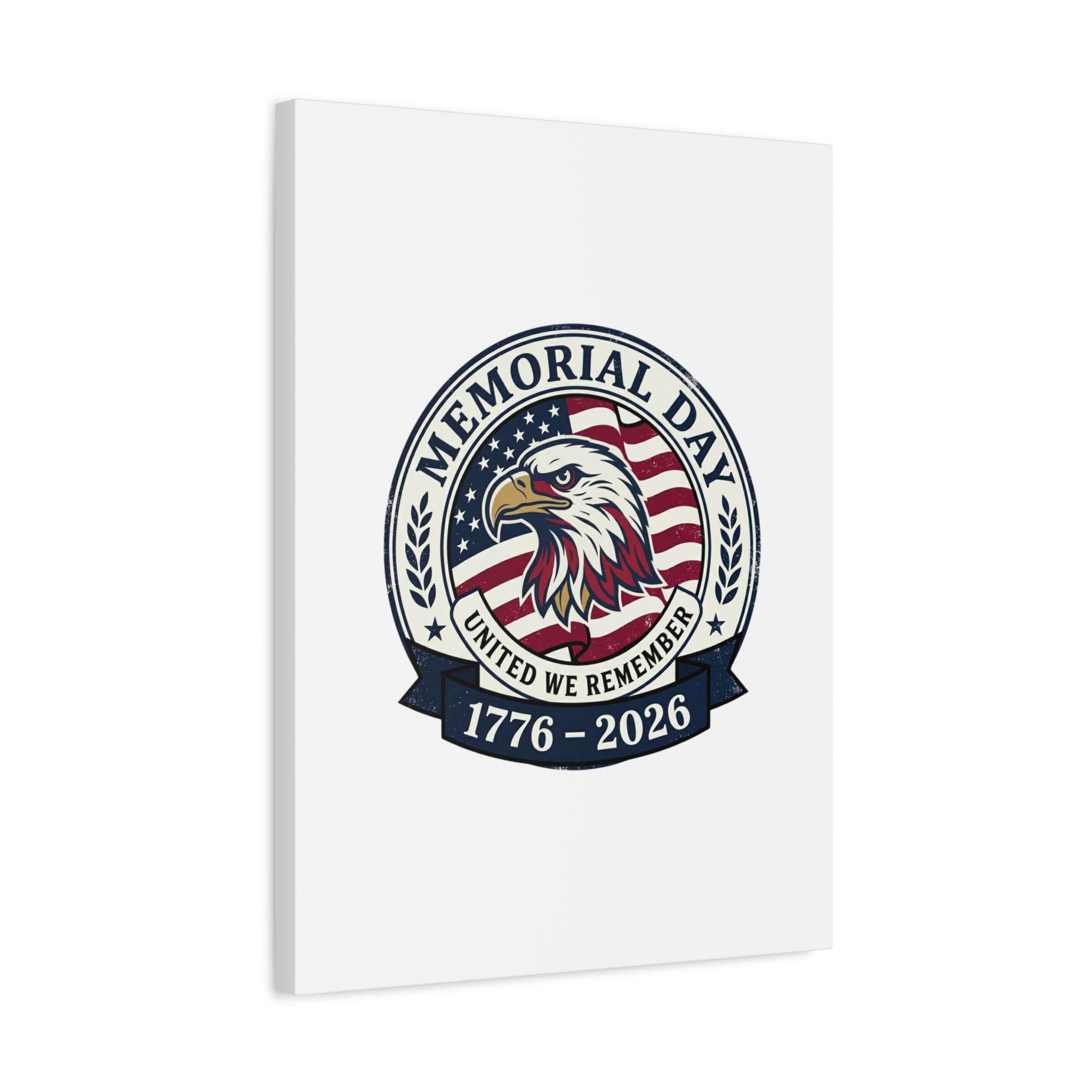 Memorial Day 1776-2026 Canvas | USA 250, vintage distressed patriotic