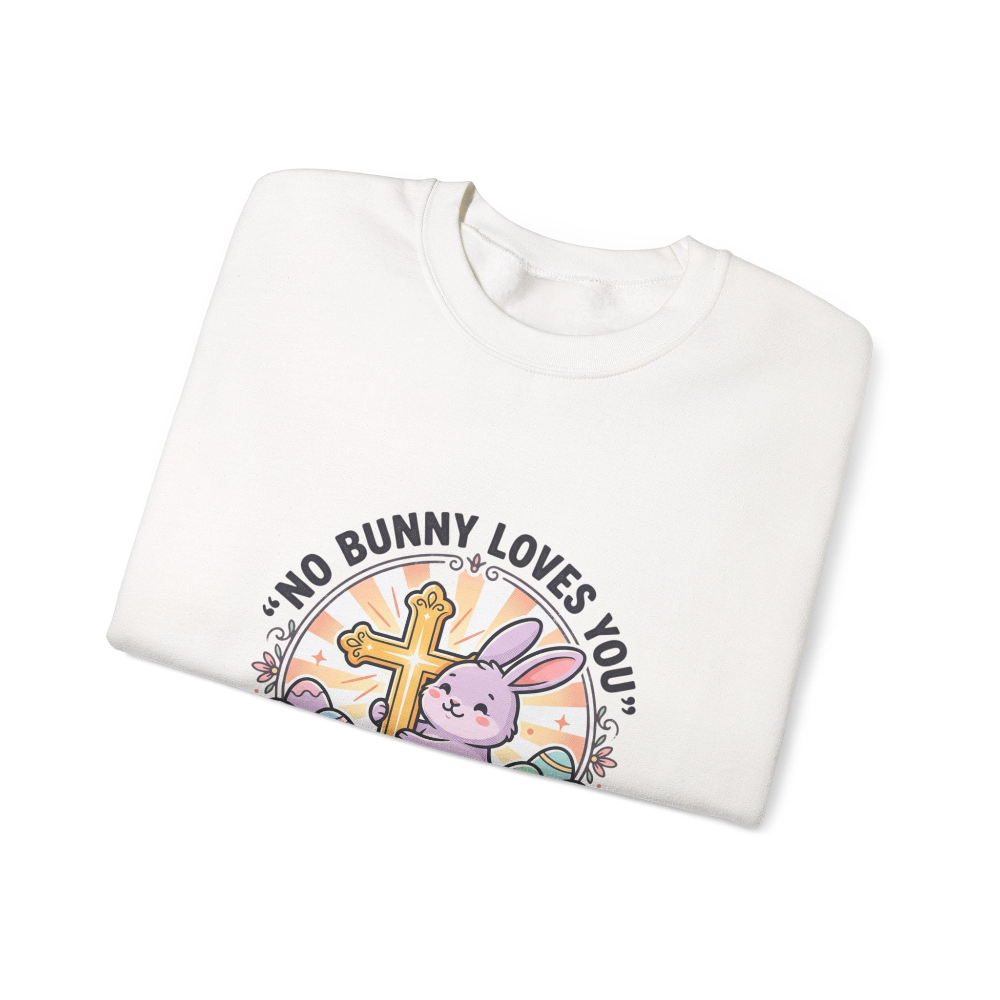 No Bunny Loves You Like Jesus Sweatshirt | Easter Christian, Pastel Retro Church Humor
