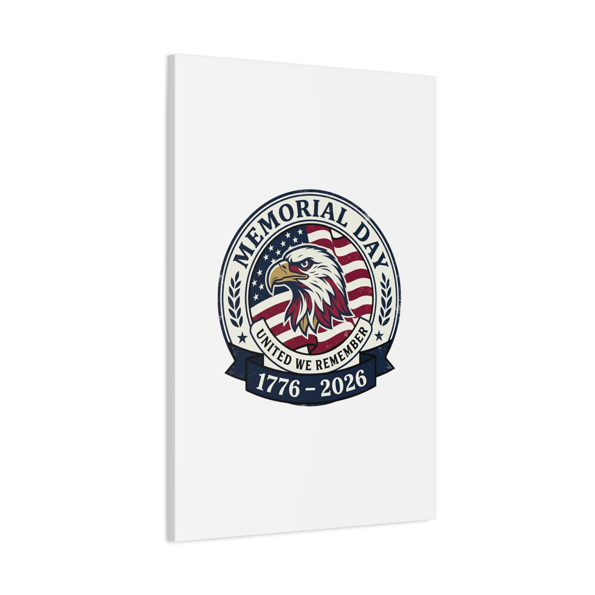 Memorial Day 1776-2026 Canvas | USA 250, vintage distressed patriotic