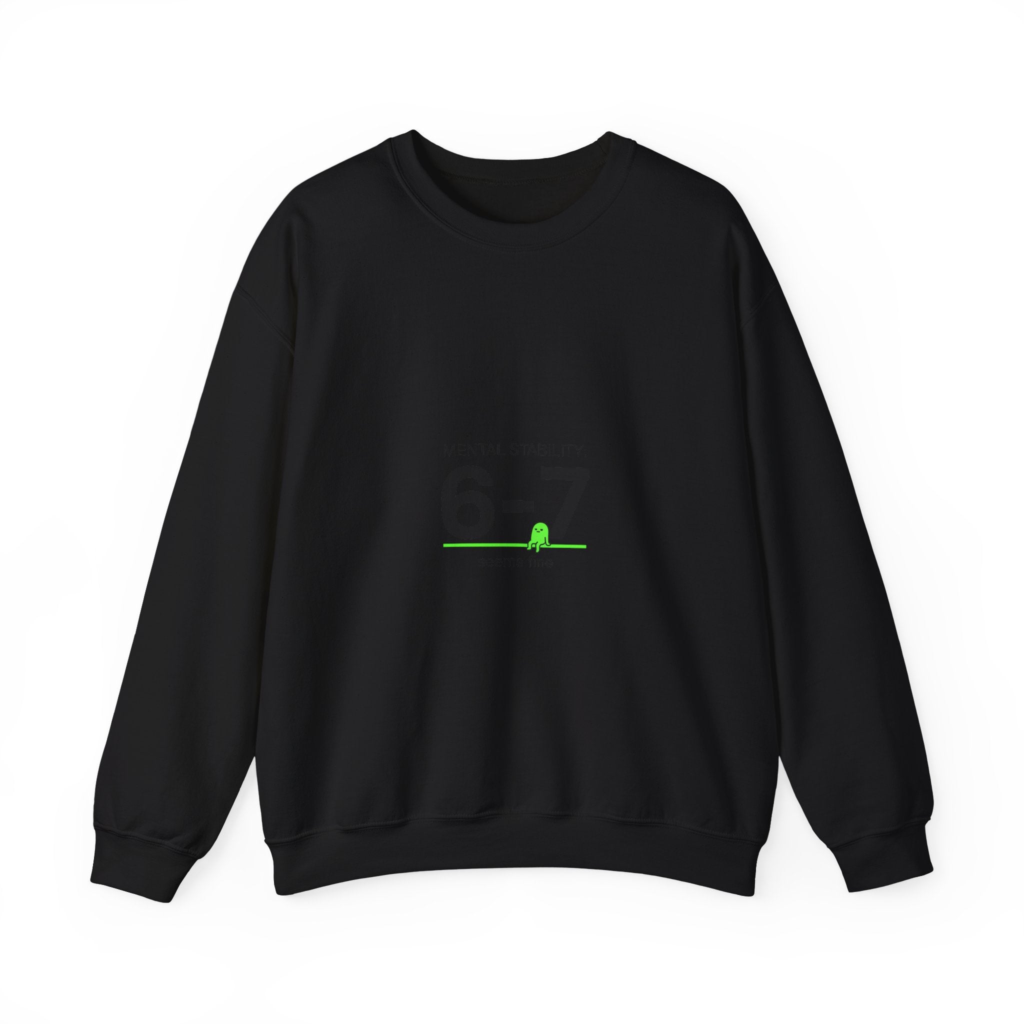 6–7 Minimalist Number Meme Sweatshirt | absurdist humor, TikTok meme