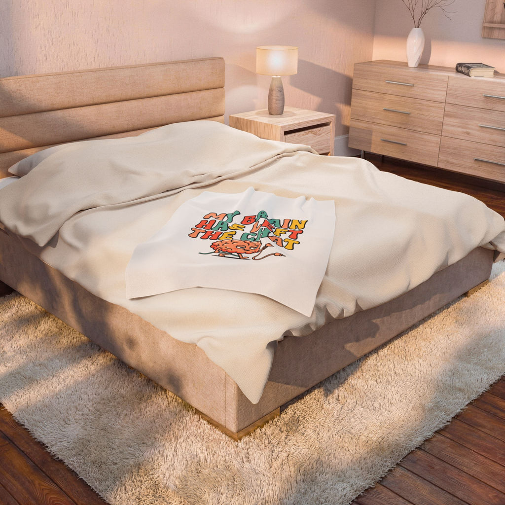 My Brain Has Left The Chat Blanket | mental health humor, vibes in shambles