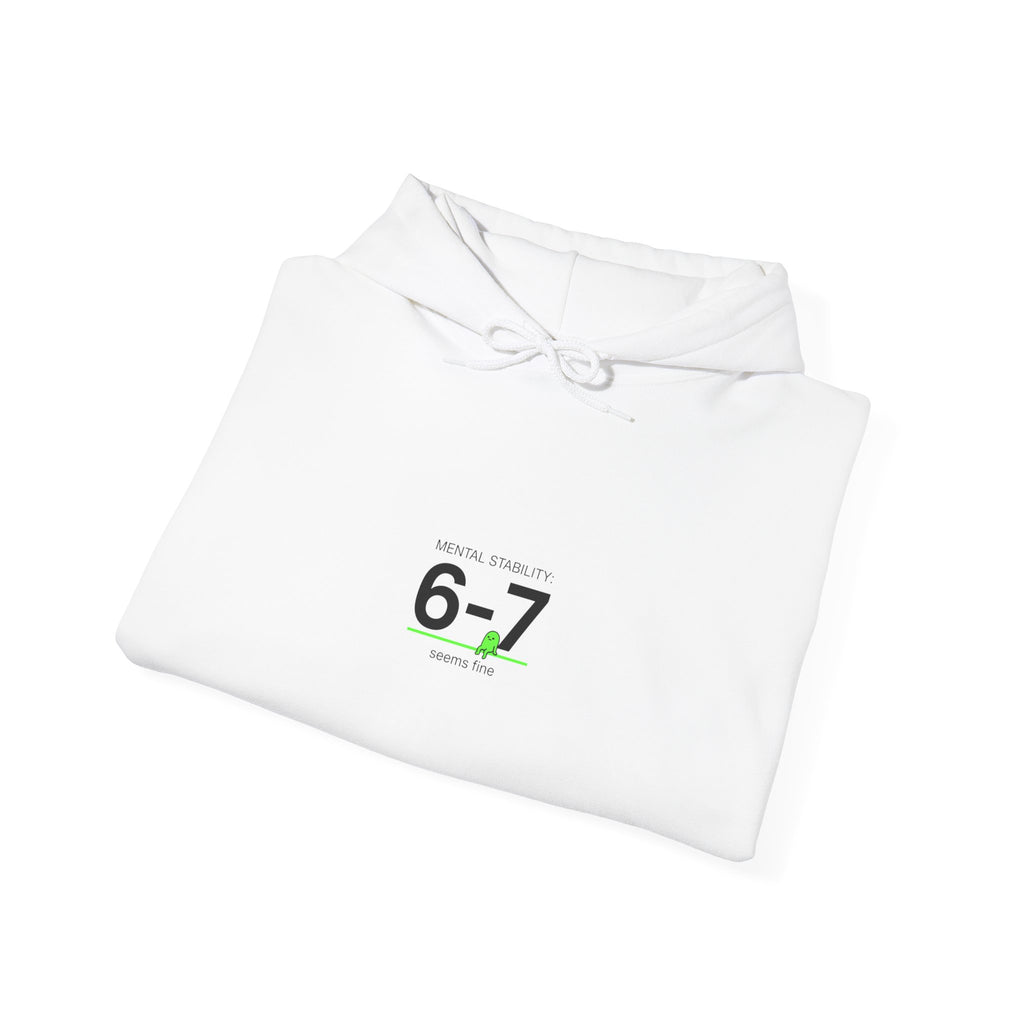 6-7 Minimalist Number Hoodie | 67 shirt, absurdist humor