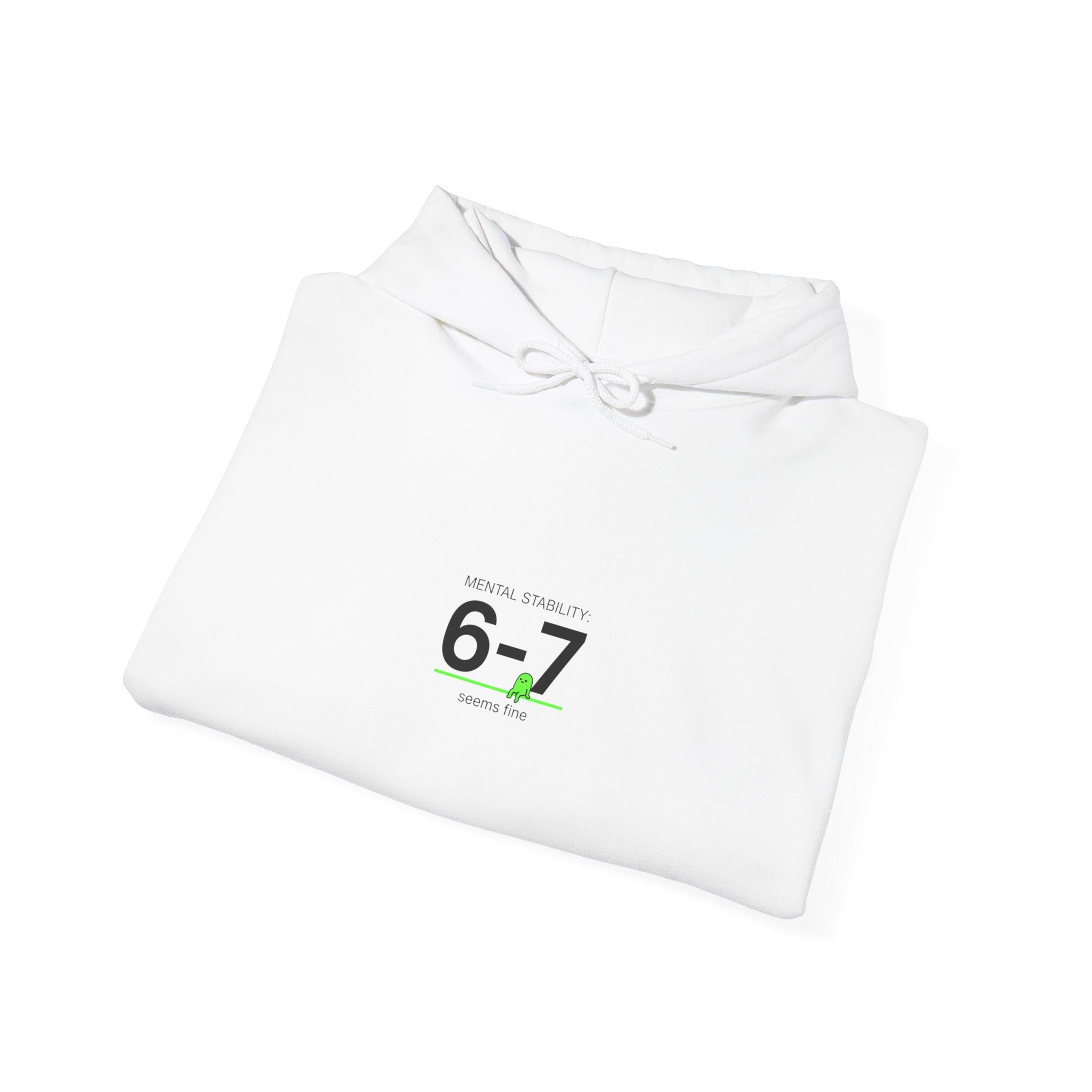 6-7 Minimalist Number Hoodie | 67 shirt, absurdist humor