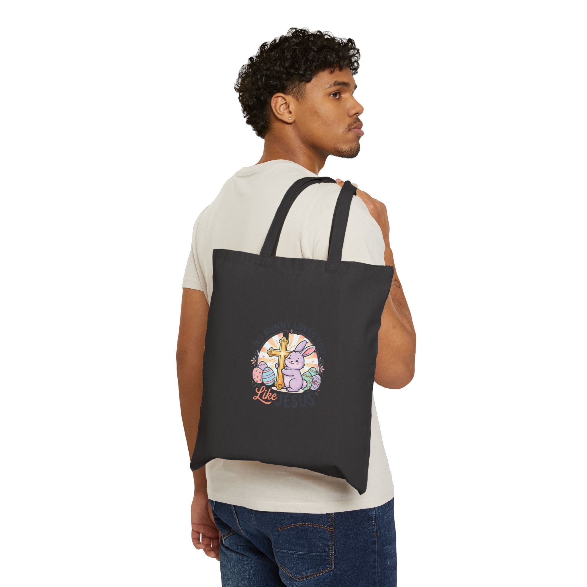 No Bunny Loves You Like Jesus Tote | Easter Christian, Church Humor, Pastel Retro