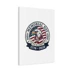 Memorial Day 1776-2026 Canvas | USA 250, vintage distressed patriotic