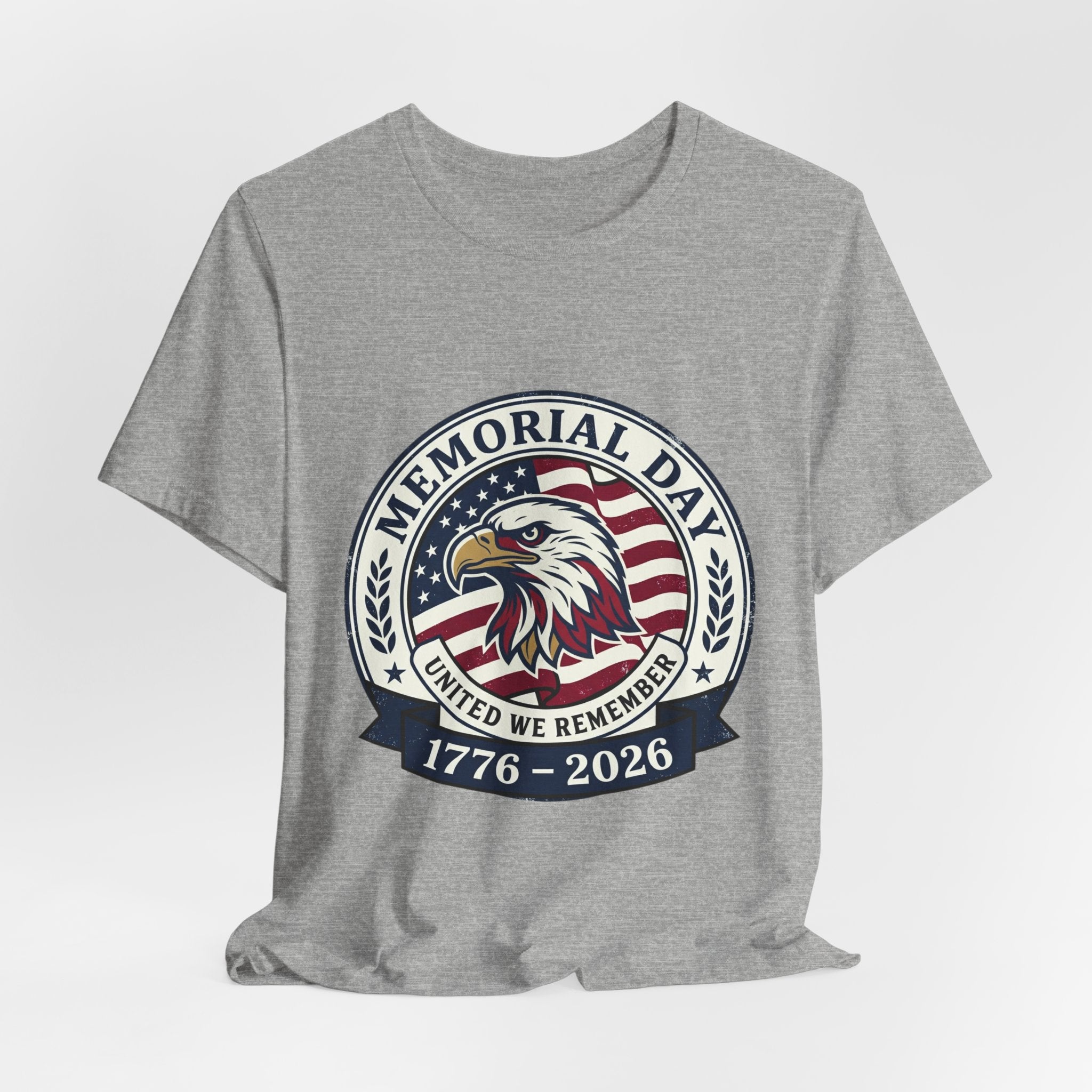 Memorial Day 1776–2026 Eagle Tee | USA 250 Vintage Distressed Patriotic