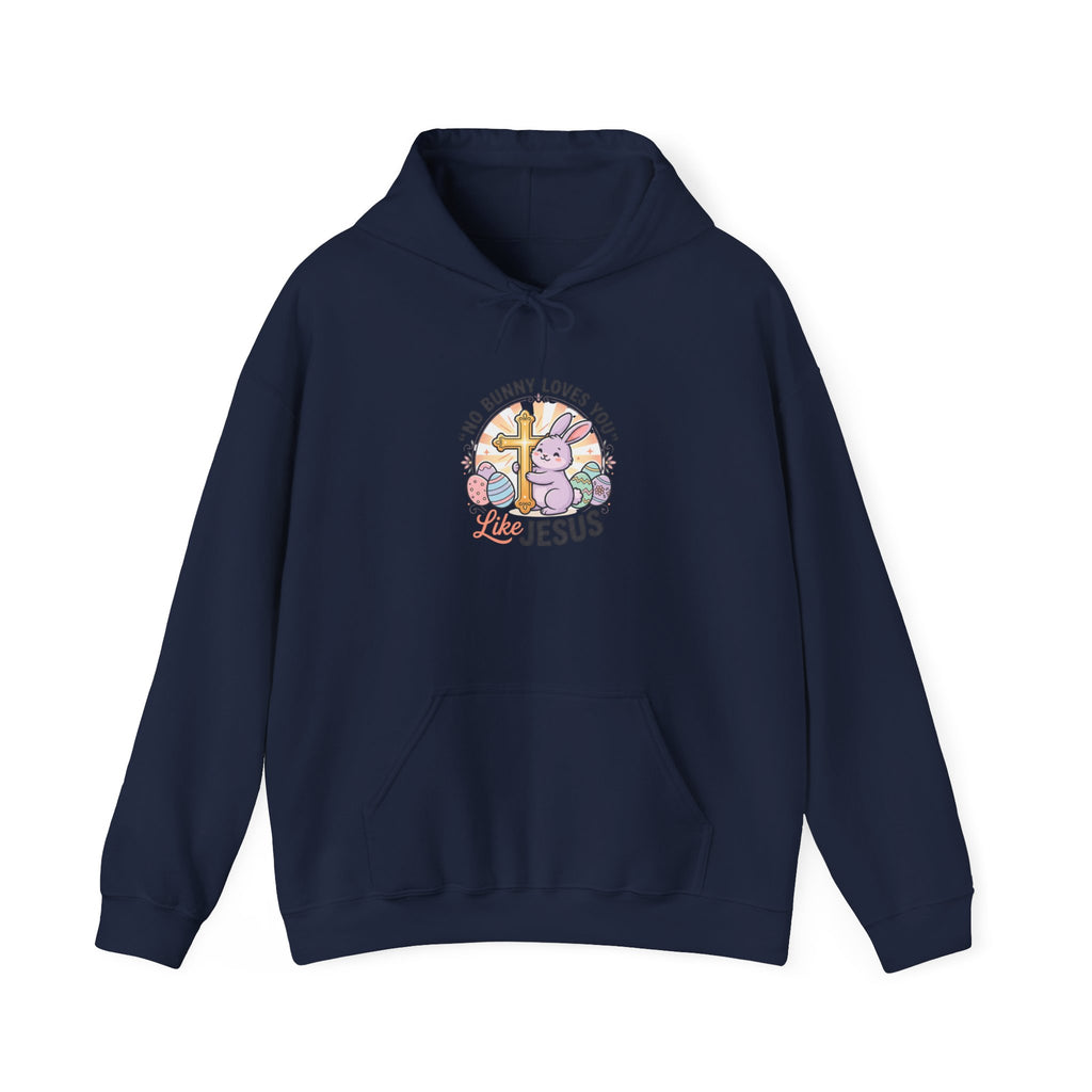 No Bunny Loves You Like Jesus Hoodie | Easter Christian Pastel Retro, Church Humor