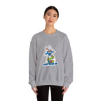 Egg Hunter Skate Bunny Sweatshirt | boys Easter shirt, dinosaur egg, camo Easter