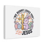 No Bunny Loves You Like Jesus Canvas | Easter Christian, Church Humor, Pastel Retro