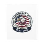 Memorial Day 1776-2026 Canvas | USA 250, vintage distressed patriotic