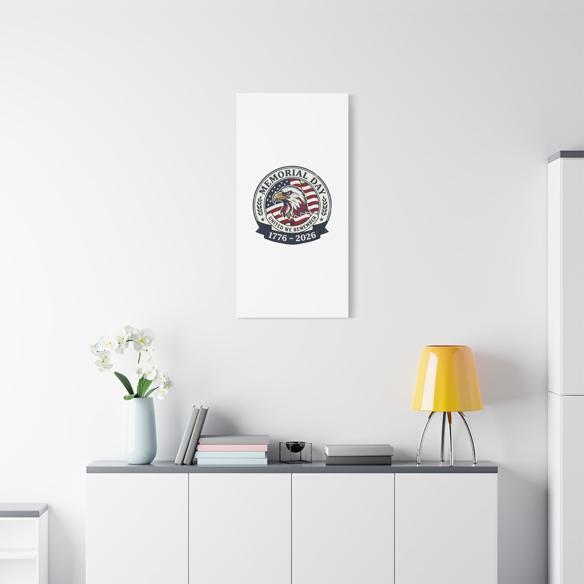 Memorial Day 1776-2026 Canvas | USA 250, vintage distressed patriotic