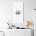 Teaching Powered by Caffeine & Patience Canvas | Teacher Appreciation Gifts