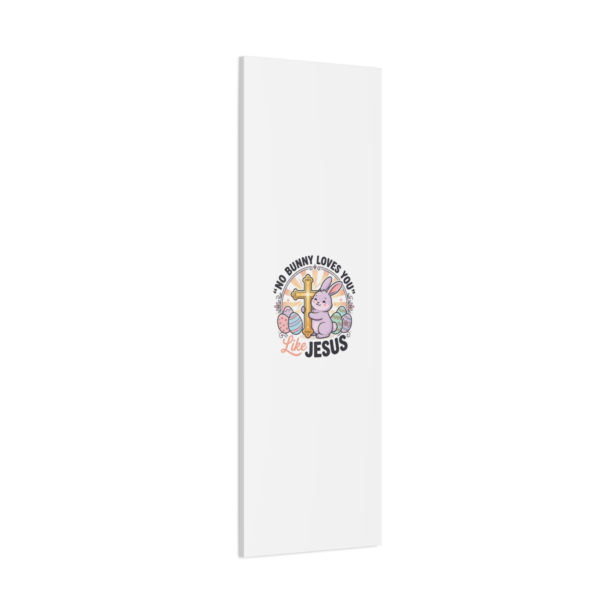 No Bunny Loves You Like Jesus Canvas | Easter Christian, Church Humor, Pastel Retro