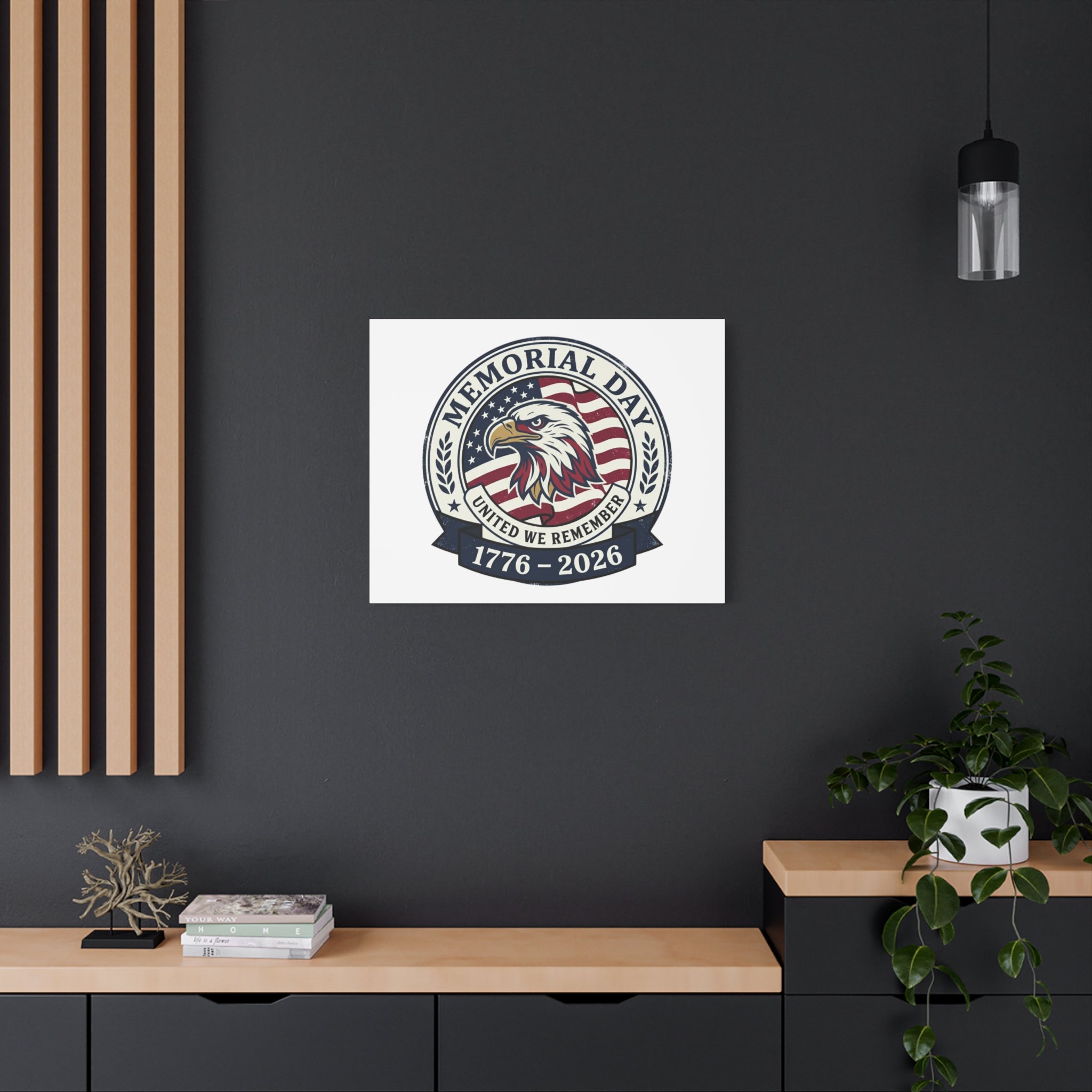 Memorial Day 1776-2026 Canvas | USA 250, vintage distressed patriotic