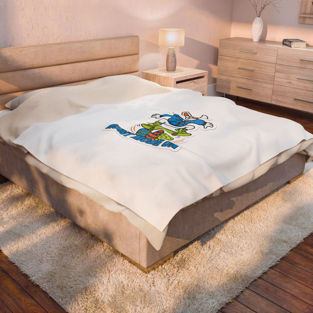 Hunt Mode On Bunny Skateboard Blanket | Boys Easter, Egg Hunter Graphic