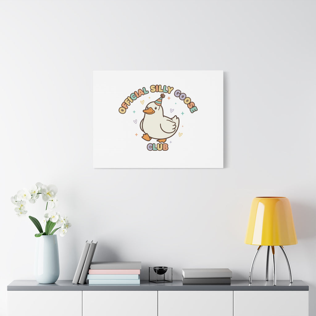Silly Goose Club Canvas | wholesome meme, cute animal pun