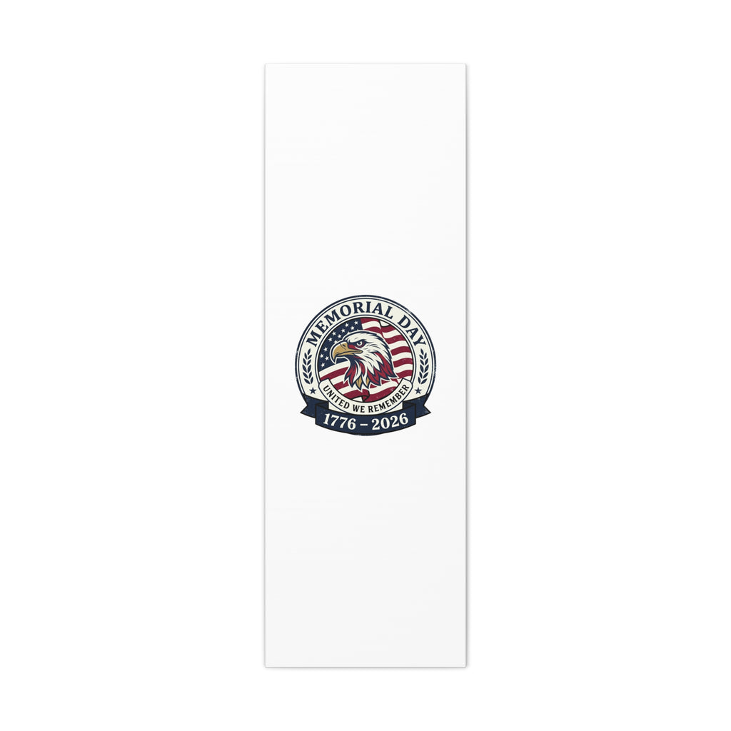 Memorial Day 1776-2026 Canvas | USA 250, vintage distressed patriotic