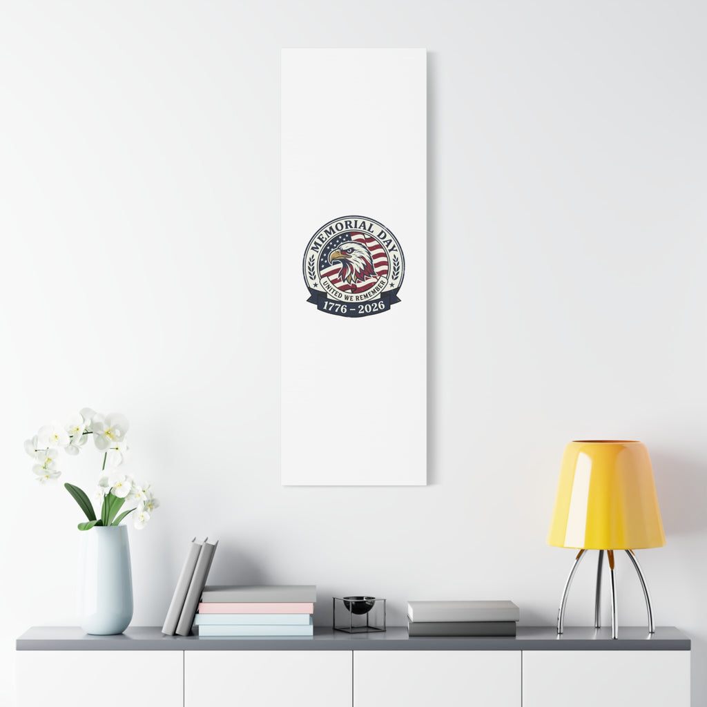 Memorial Day 1776-2026 Canvas | USA 250, vintage distressed patriotic